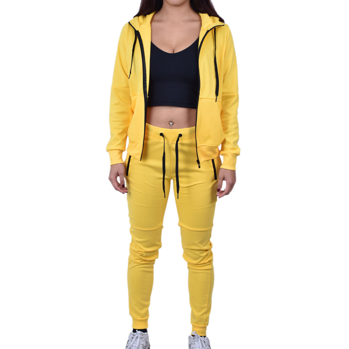 Women's Tech Fleece Tracksuit  - Yellow