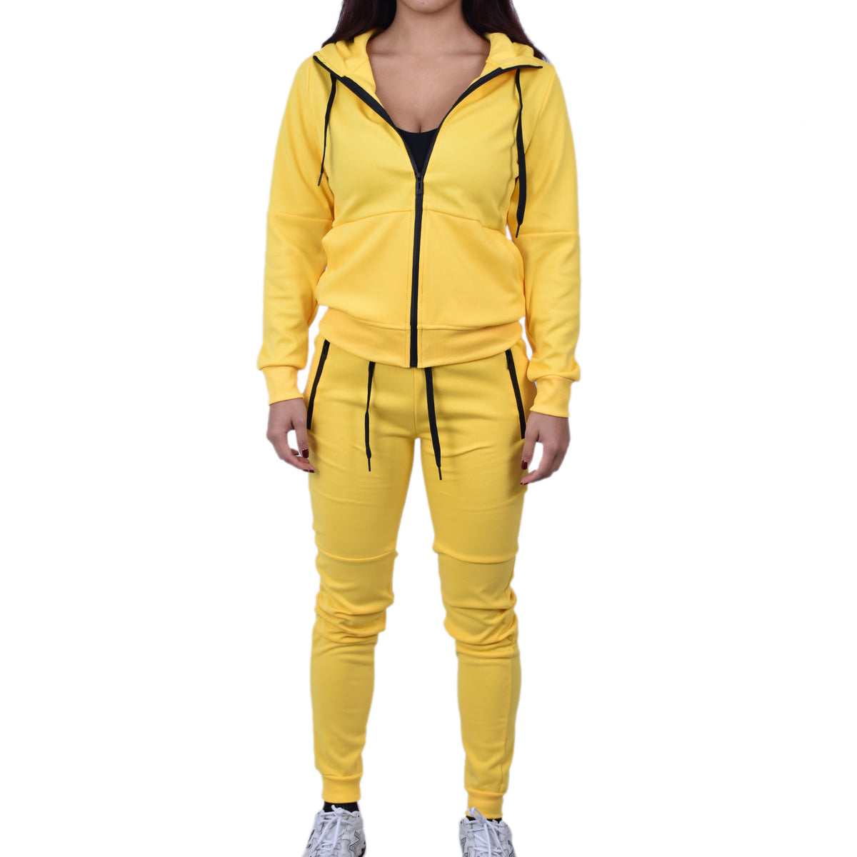 Women's Tech Fleece Tracksuit  - Yellow