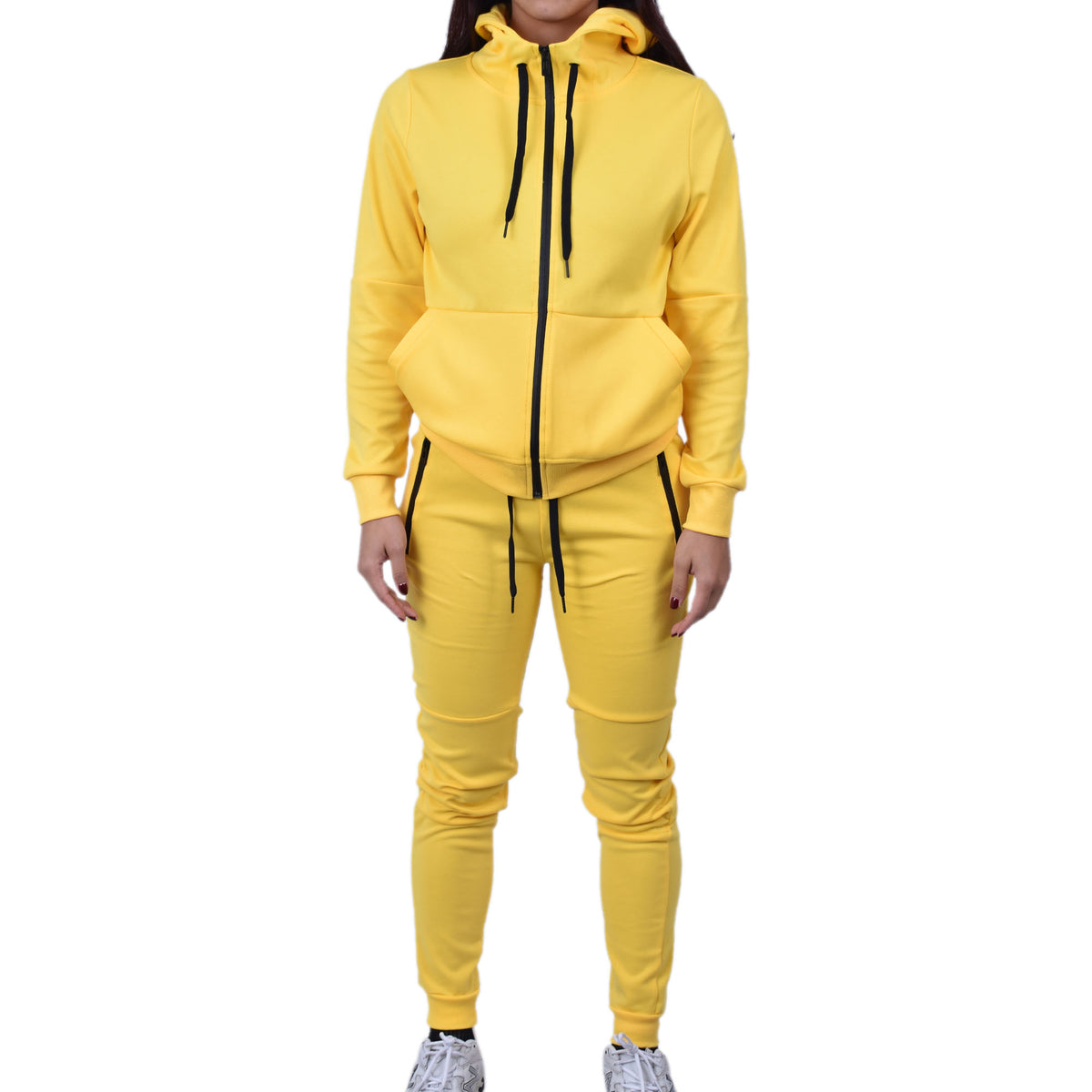 Women's Tech Fleece Tracksuit  - Yellow