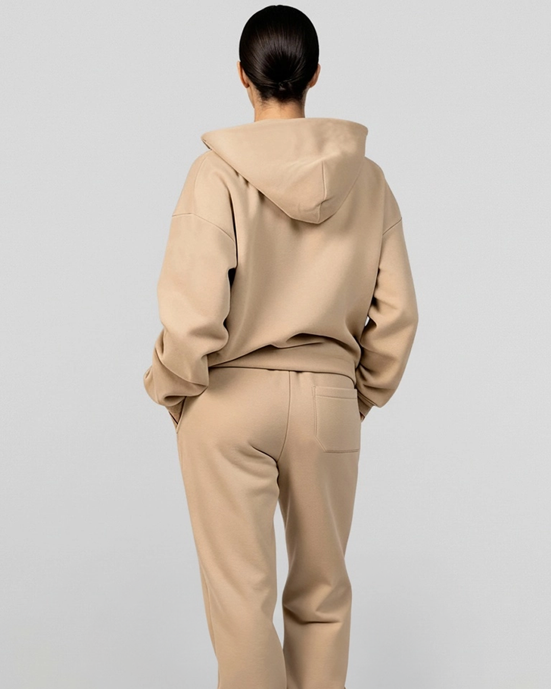 French Terry Hoodie - Khaki