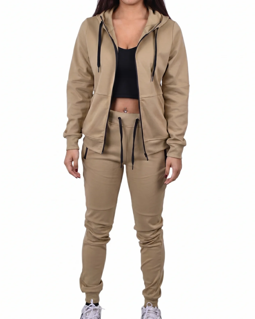 Women's Tech Fleece Tracksuit - Khaki