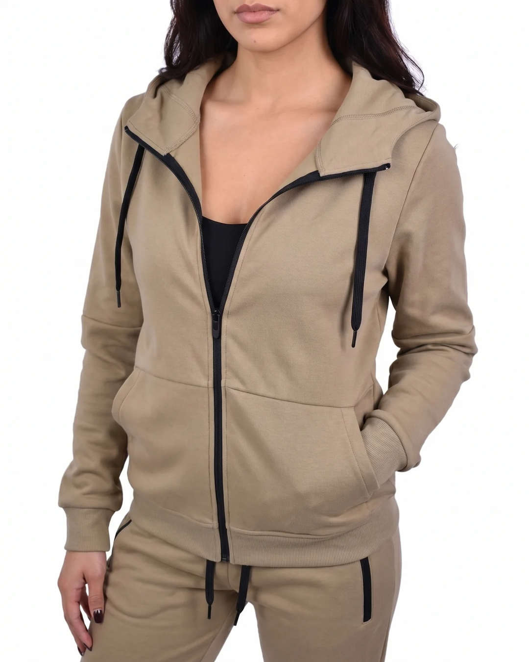 Women's Tech Fleece Tracksuit - Khaki