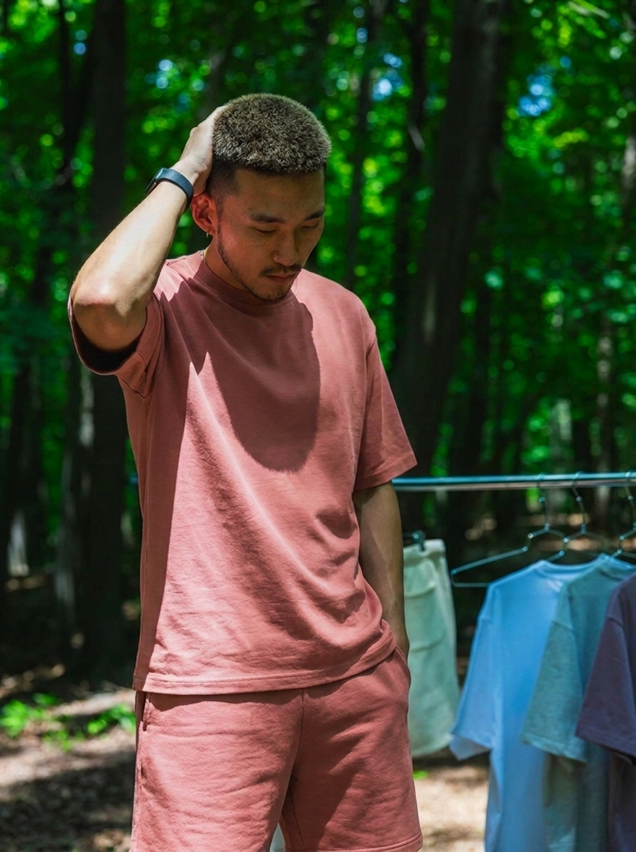 Canvas T Shirt - Rose Wine