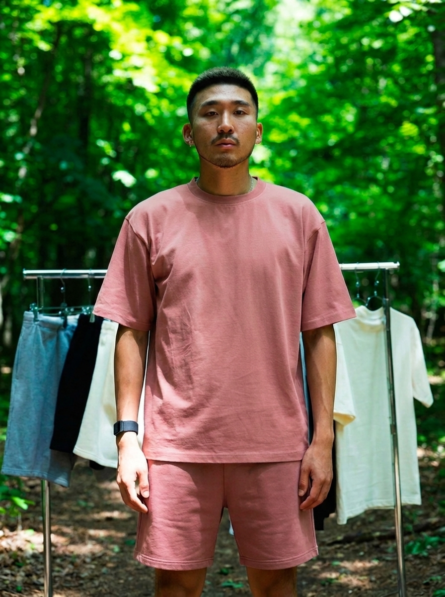 Canvas T Shirt - Rose Wine