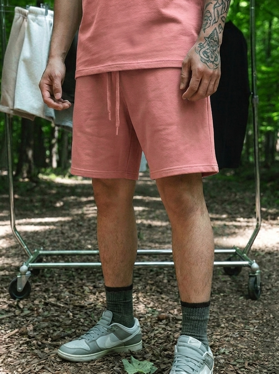 Canvas Terry Shorts - Rose Wine