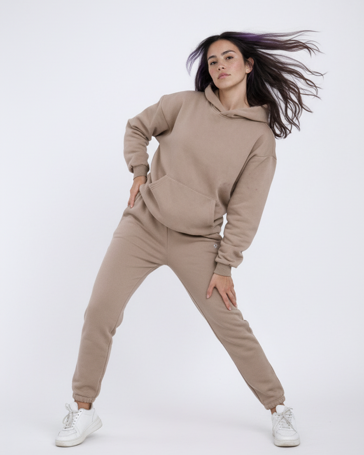 Women's Cotton Fleece Set - Khaki