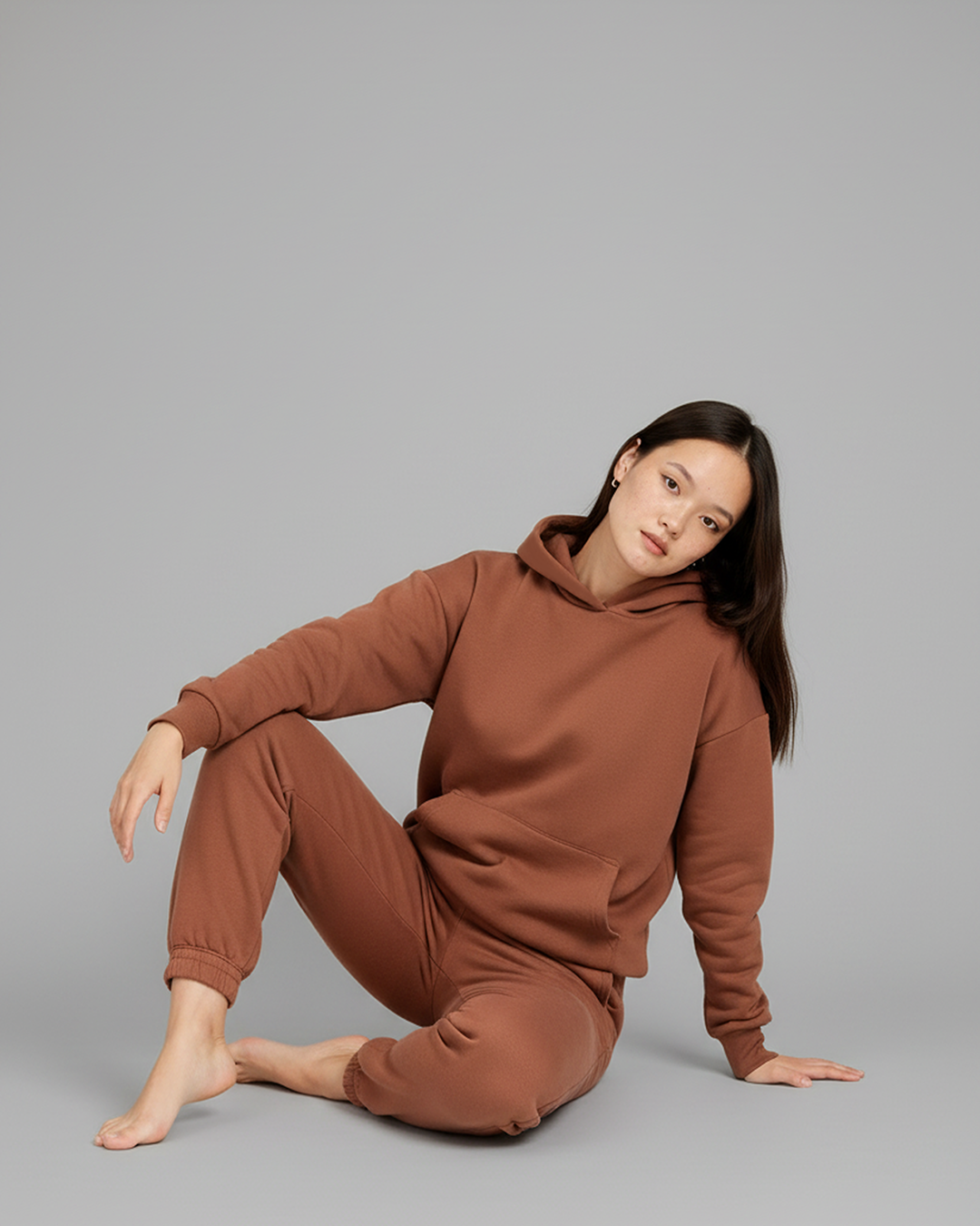 Women's Cotton Fleece Set - Mocha