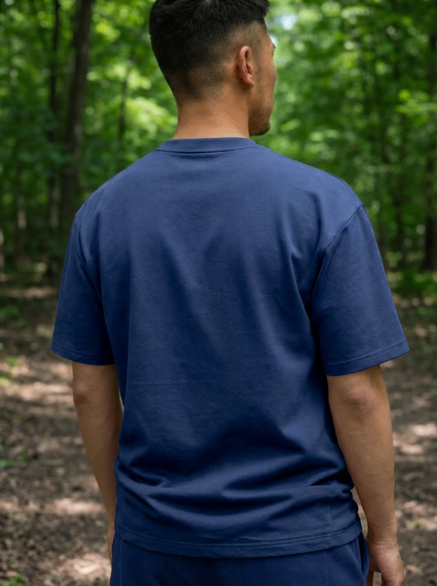Canvas T Shirt - Navy