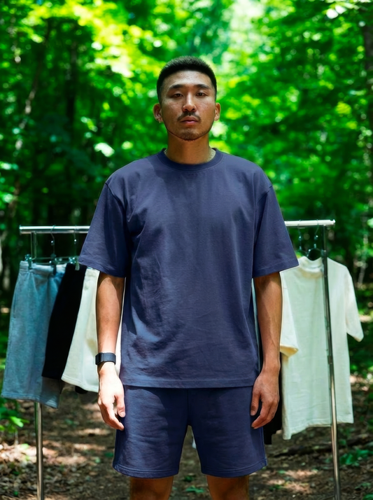 Canvas T Shirt - Navy