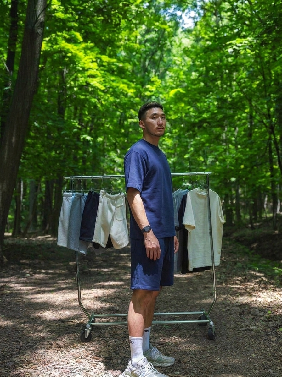 Canvas T Shirt - Navy