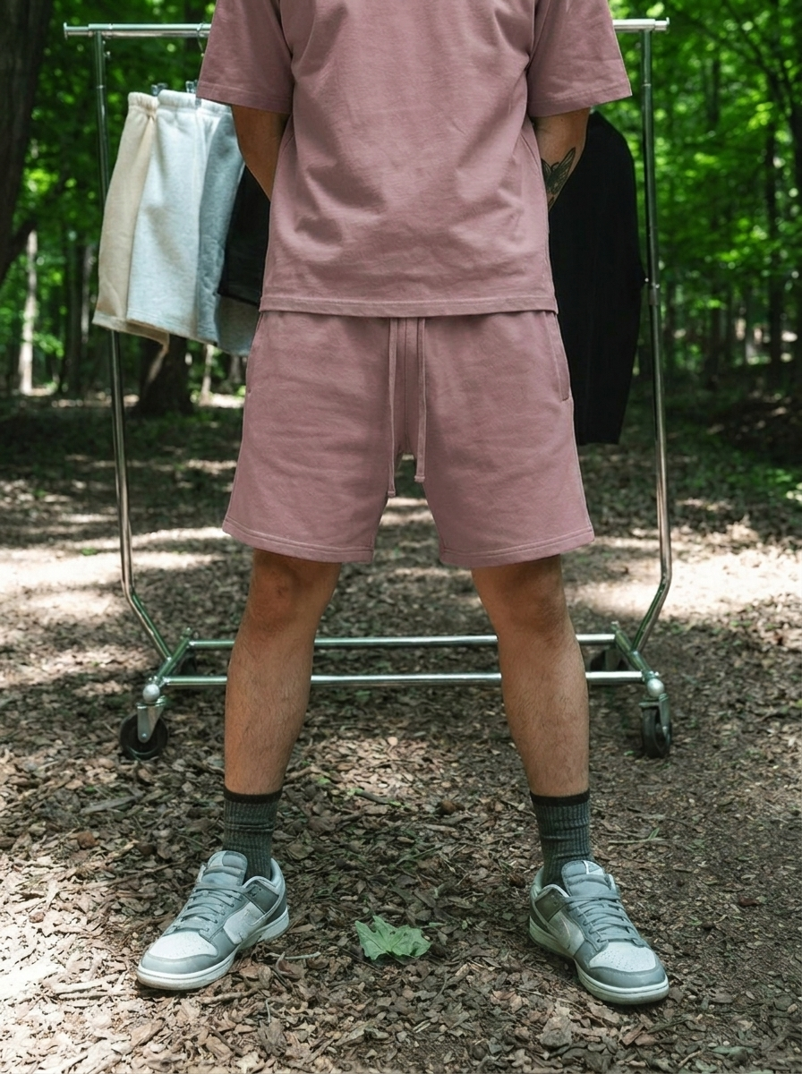 Canvas Terry Shorts- Shadow Purple