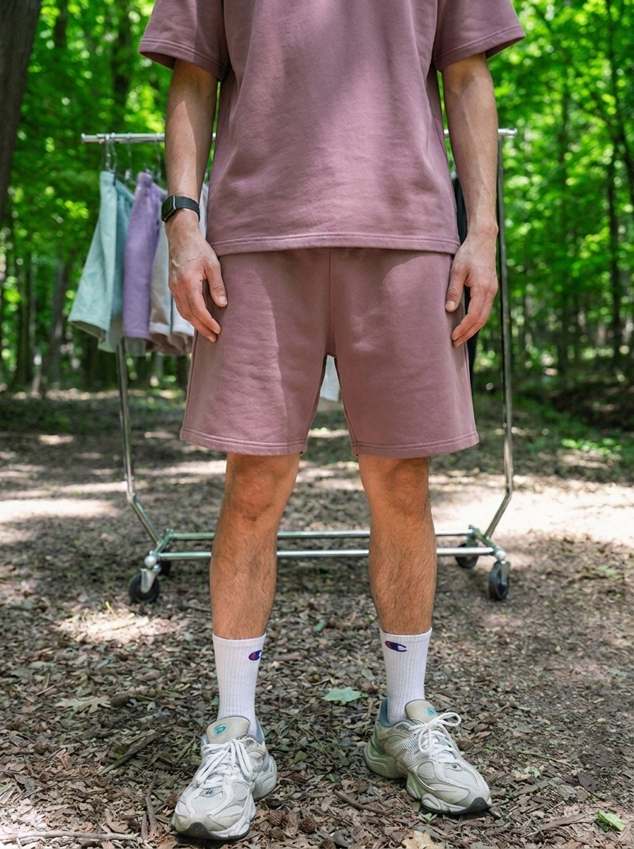 Canvas Terry Shorts- Shadow Purple