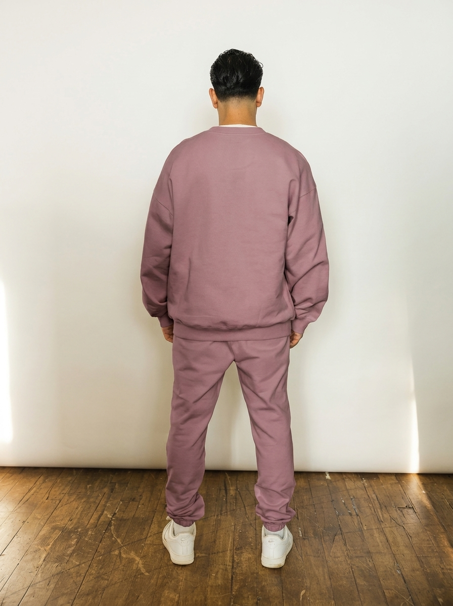 French Terry Crewneck Sweatshirt  - Shadow Purple